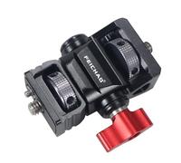 FEICHAO Support de moniteur pivotant réglable 1/4 3/8 avec broches de localisation pour caméra Vlog DIY Flash Support (1/4 à 1/4, avec poignée de verrouillage)