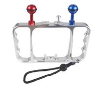 FEICHAO Support de plongée CNC pour selfies - Pour plongée avec tuba - Compatible avec caméra d'action GoPro - Accessoires d'équipement de photographie (argent)
