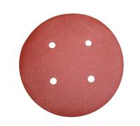 FEIDER Disques Abrasifs pour Ponceuse Murale 180 mm, Grain 80, Velcro, 4 Trous, Extraction Poussière, Lot de 10, ABFPEP4T-80