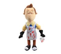 FEIDIAO Hello Neighbor Peluche The Neighbor Apron Cleaver Jouets en Peluche Doux en Peluche poupée Enfants (A)