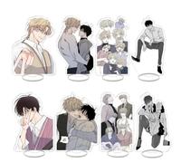 FEIDIAO Low Tide Twilights Acrylique Stand 8pcs pour Les Fans Kim Euihyun & Yeo Taeju Action Figure Support Décoration De Bureau Anime Fans Collections