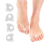 feifanshop 4 Pack Attelle Hallux Valgus, Séparateurs D'orteils, Bunion Corrector, Redresseur d'Orteil Manchons de Protection, correctrices d'oignons, Soulager Les Douleurs