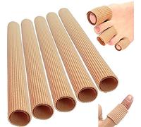 feifanshop 5 Pièces Capuchons d'orteils en Gel Protection, Pansement d'Orteil, Extensible Élastique Cuttable Tissu de Gel, Orteils Doigts Soulager Douleur Protection 2x15cm