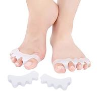 feifanshop Écarteur d'Orteils Spécial Hallux Valgus Lot de 4, Gel en Silicone Souple, Soulage les Douleurs Naturellement, Contre les Orteils en Marteau ou en Griffe
