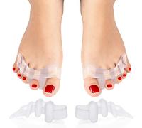 feifanshop Separateur Orteil pour tous les orteils [4x], 2 paires, silicone, 0% BPA, taille unique - ecarteur orteil silicone gel