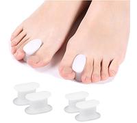 feifanshop Séparateurs d'orteils en silicone, 4 packs d'écarteurs d'orteils en gel pour hommes et femmes, correcteur d'oignons, orteils superposés, orteils croches, orteils en marteau