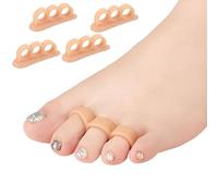 feifanshop Séparateurs d'orteils gel, 4 paquets d'écarteurs d'orteils, oignons redresseurs d'orteils, orteil en marteau, orteil en chevauchement, orteil en griffe, réduisent la douleur au pied