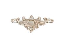 FEIFEIFEI Moulure Decorative Appliques en Bois sculptées Longues, 2 pièces, décoration Murale de Fond for Salon, Figurine en Bois, décalcomanie d'angle Moulure Bois(K 55cmX24cm)