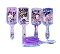 FEIFEI'S BOW Brosse à cheveux princesse sirène pour filles et enfants, glisse facilement à travers les nœuds, sans traction, brosses à paillettes emmêlées, peigne airbag à paillettes (mélodie)
