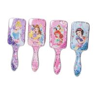 FEIFEI'S BOW Brosse à cheveux princesse sirène pour filles et enfants, glisse facilement à travers les nœuds, sans traction, brosses à paillettes emmêlées, peigne airbag à paillettes cadeau (couleur