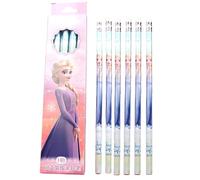 FEIFEI'S BOW Elsa Lot de 12 crayons HB avec gommes pour enfants Motif princesse Spiderman Violet