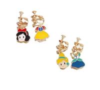 FEIFEI'S BOW Lot de 2/6 paires de boucles d'oreilles à tige en acier inoxydable pour femme et fille Motif licorne arc-en-ciel Multicolore, taille unique, Fer, Pas de gemme