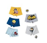 FEIFEI'S Bow Lot de 5 sous-vêtements Heros Super-héros Spider Batman pour garçons et Enfants, Set 01 3-4 Ans, 3 Ans