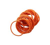 FEIFEI'S BOW Lot de 50 élastiques à cheveux fins de 2,5 mm d'épaisseur pour uniforme scolaire (orange)