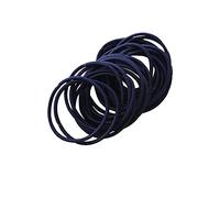 FEIFEI'S BOW Lot de 50 élastiques à cheveux pour filles et femmes - 2,5 mm d'épaisseur - Bleu marine