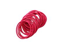 FEIFEI'S BOW Lot de 50 élastiques à cheveux pour filles et femmes - 2,5 mm d'épaisseur - Fuchsia