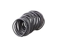 FEIFEI'S BOW Lot de 50 élastiques à cheveux pour filles et femmes - 2,5 mm d'épaisseur - Pour uniforme scolaire - Gris
