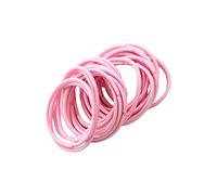 FEIFEI'S BOW Lot de 50 élastiques à cheveux pour filles et femmes - 2,5 mm d'épaisseur - Rose