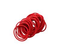 FEIFEI'S BOW Lot de 50 élastiques à cheveux pour filles et femmes - 2,5 mm d'épaisseur - Rouge