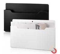 Feifeiya Lot de 2 porte-documents magnétiques de grande poche magnétique à suspendre au mur, pour magazines, courrier, lettres pour réfrigérateur, casier de salle de classe, tableau blanc (horizontal