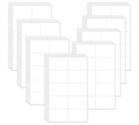 Feifeiya Lot de 320 étiquettes autocollantes amovibles blanches de 7,6 x 5,1 cm - Grandes étiquettes autocollantes rectangulaires pour salle de classe, bureau, organisation de la maison, bacs de
