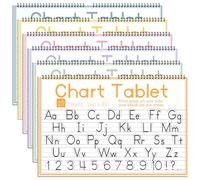 Feifeiya Lot de 6 tableaux colorés lignés pour enseignants, couleurs assorties, 61 x 40,6 cm, 3,8 cm de long, 25 feuilles