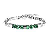 Feifuli Bracelet pour homme, bracelet en acier inoxydable pour homme, fermoir réglable, cadeau pour papa, grand-père, petit ami de 19 à 21,6 cm, Medium, Acier inoxydable, Pas de gemme