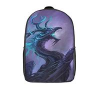 FEIGENBAOMU Cartable unisexe Dragon Casual sac à dos dames hommes Cartable pour enfants garçons et filles cartable pour enfants 17 pouces sac à dos imprimé en 3D