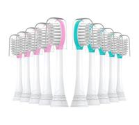 Feihead Lot de 10 têtes de brosse à dents de rechange pour enfants, compatibles avec la brosse à dents électrique Philips Sonicare Kids, têtes de brosse à dents souples pour garçons et filles (5 roses