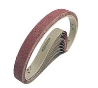 FEIHU 10 pièces Bandes abrasives 25x762mm. Bande abrasive pour polir le métal, le bois. Ensemble de Bandes Abrasives,pour ponceuses à bande 、ponceuses à main（240 Grain）