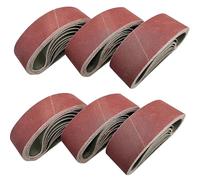 FEIHU 10 pièces Bandes abrasives 40x303mm. Bande abrasive pour polir le métal, le bois. Ensemble de Bandes Abrasives,pour ponceuses à bande 、ponceuses à main（120 Grain）