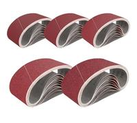FEIHU 10 pièces Bandes abrasives 65 x 410 mm. Ensemble de Bandes Abrasives,pour ponceuses à bande, métal,bois,polissage （240 Grain）
