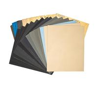 FEIHU 28 feuilles papier de verre 114×140mm,papier de verre humide et sec,grain 240 à 10000, kit de polissage multi-usages,pour le Ponçage Automobile de Meubles en Bois