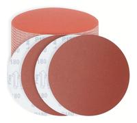 FEIHU 30 Pièces Disque Poncage 200 mm Grain 180, Disques Abrasifs 8 In Ronds Papier for pour les ponceuses à crochets et à boucles d'établi