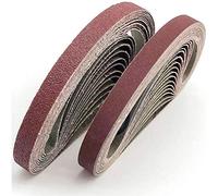 FEIHU Bande abrasive 13x457 mm.5 sortes de gravier mixte (6X40 /80/120/180/320).Ensemble de Bandes Abrasives,pour Black & Decker Powerfeileponceuses à bande(30 pièces)