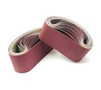 FEIHU Bande abrasive 75x 533 mm.6 sortes de gravier mixte (60/80/120/150/240/320).Ensemble de Bandes Abrasives,pour ponceuses à bande, métal,bois,polissage (15 pièces)