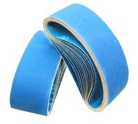 FEIHU Bande abrasive en métal 75 x 533 mm 2 pièces de chaque grain 60 80 100 120 240 320 pour ponceuse à bande. Utilisé pour l'ébauche,le décapage de peinture et le polissage (12PCS)