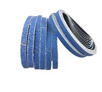 FEIHU Bandes abrasives corindon de zirconium,13 x 457 mm,ensemble de Bandes(5 x grain 60/80/100/120/240/320),pour Black & Decker, poncer le métal, le bois, l'élimination de la rouille - 30 pièces