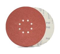 FEIHU Disques de Ponçage Papier Abrasifs 225mm.8 trous,15 Disques Ponceuse: Disques abrasifs perforés auto-agrippant 225 mm Grain 40 autoadhésif pour ponceuse girafe/ponceuses de murs et de plafonds