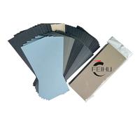 FEIHU Papier de verre,Wet Sandpaper kit ultrafin 120 to 800/1000/1200/1500/2000/2500/3000/5000/7000/8000/10000 grain,Papier Sec à l'Eau 9 x 3.6 pouces pour polir le métal, le bois(51 pièces)