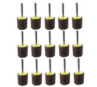 FEIHU Roue Abrasive 25 pièces 20X25x6mm Grain 80 Disque a lamelle pour Brosse Poncage Perceuse Accessoires Polissage Bois Metal