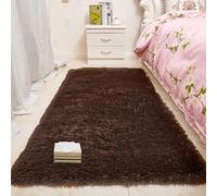FEIJDON Tapis Moderne 130 x 360 cm Lavable Moquette Chambre Extra Large Moderne Plusieurs Tailles Disponibles pour Chambre à Coucher, Salon, Tapis de Salon, Brun