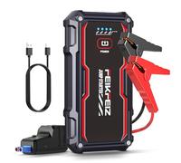 FEIKFEIZ Booster Batterie, 4000A de Courant de Pointe 21800mAh Grande Capacité, Démarreur de Voiture (Jusqu'à 8,0L Essence et 6,5L Diesel Moteur), Jump Starter avec Port de Charge USB et lumière LED.