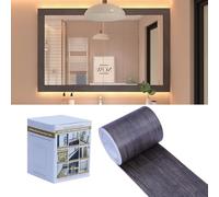 FEILAYS Ruban de réparation pour grain de bois, ruban adhésif autocollant couleur bois pour tables, chaises, plinthes, portes, fenêtres, sols, artisanat, bricolage. Bordure, décoration murale, 10 cm x