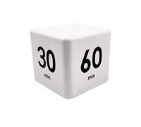 Feilifan Minuteur de Cuisine pour Enfants, adapté au TDAH, chronométrage pour l'apprentissage en Classe, paramètres de Gestion du Temps 15 20 30 60 Minutes - Blanc