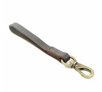 feiling Laisse courte en cuir de vachette véritable - Longueur : 30 cm - Pour chiens de taille moyenne et grande - Marron