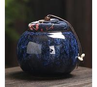FEILIV Céramique Cendres Urne Titulaire Pet Memorial Funéraire Cendres Pot Urne pour Humain Crémation Souvenir Pal Cercueil Urne pour Animaux(7)