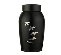 FEILIV Cercueil Columbarium Pet Acier Inoxydable Urnes Animaux Chien Chat Oiseaux Souris Crémation Cendres Urne Souvenir Urne pour Animaux(A)