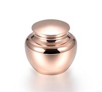 FEILIV Pure Handcraft Mini Urnes Funéraires Pet Human Memorial Pot Souvenir en Acier Inoxydable 41 * 41mm Urne pour Animaux(6)