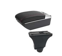 FEILIVCI Remplacement Parties pour Opel pour Corsa C Accoudoir Boîte De Rangement Accoudoir Central De Voiture Boîte De Rangement Intérieur Rénovation Accoudoir(C2 7USB)